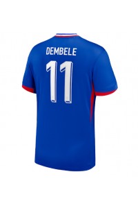 Fotbalové Dres Francie Ousmane Dembele #11 Domácí Oblečení ME 2024 Krátký Rukáv